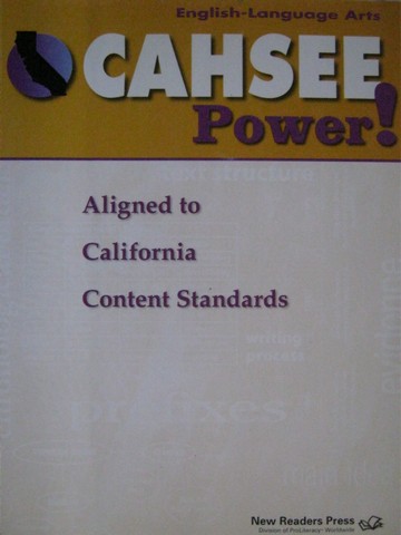 (image for) CAHSEE Power! English-Language Arts (CA)(P) by Terrie Lipke