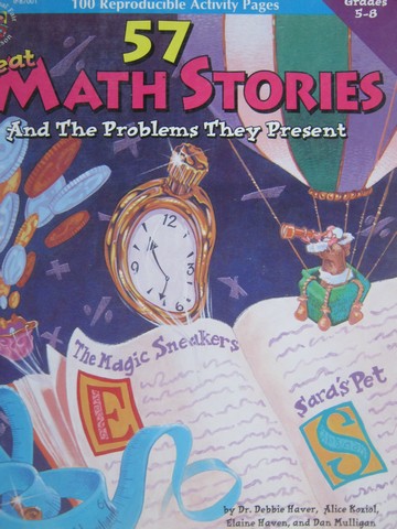 (image for) 57 Great Math Stories Grades 5-8 (P) by Haver, Koziol, Haven, - Click Image to Close