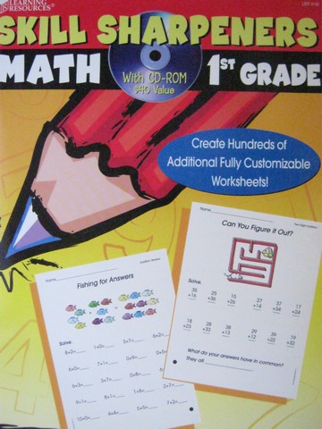 (image for) Skill Sharpeners Math 1st Grade with CD-ROM (P) by Marlowe,