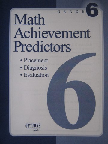 (image for) Math Achievement Predictors Grade 6 (P)