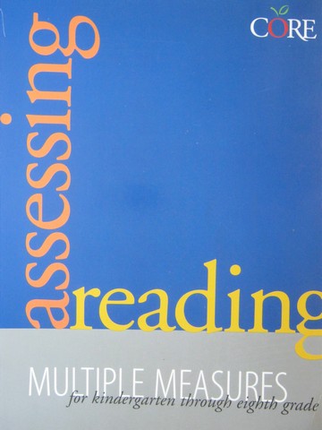 Core Assessing Reading Multiple Measures for K-8 (Wiro) (image for) Core Assessing Reading Multiple Measures for K-8 (Wiro)