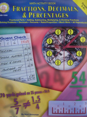 Fractions Decimals & Percentages Grades 5-8+ (P) by Shireman (image for) Fractions Decimals & Percentages Grades 5-8+ (P) by Shireman