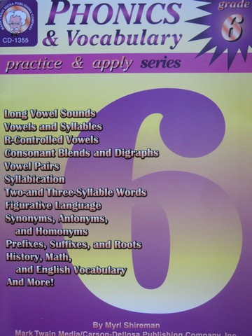 (image for) Phonics & Vocabulary Grade 6 (P) by Myrl Shireman