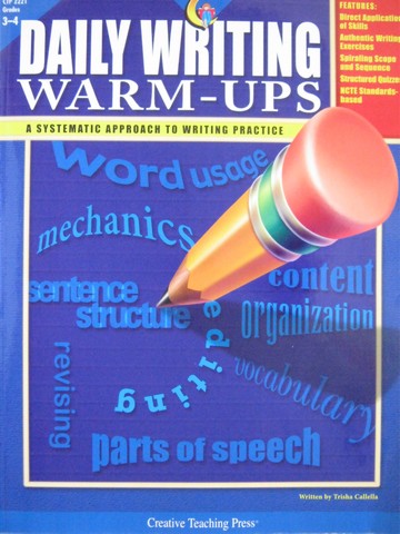 (image for) Daily Writing Warm-Ups Grades 3-4 (P) by Trisha Callella
