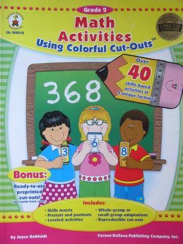 (image for) Math Activities Using Colorful Cut-Outs Grade 2 (P) by Kohfeldt
