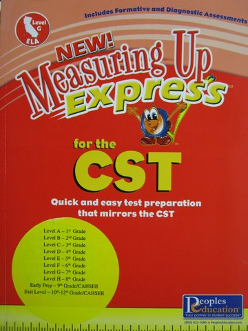 (image for) Measuring Up Express for the CST Level G ELA (P) by Diane Miller