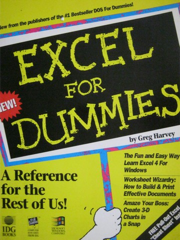 (image for) Excel for Dummies (P) by Greg Harvey - Click Image to Close