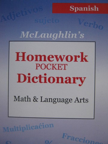 Homework Pocket Dictionary Spanish (P) by Dan J McLaughlin (image for) Homework Pocket Dictionary Spanish (P) by Dan J McLaughlin