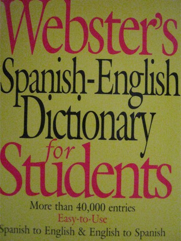 (image for) Webster's Spanish-English Dictionary for Students (P)