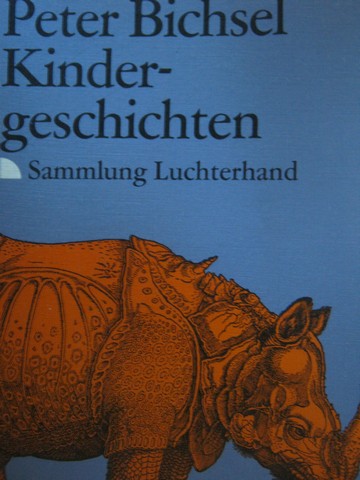 (image for) Peter Bichsel Kindergeschichten (P) by Sammlung Luchterhand