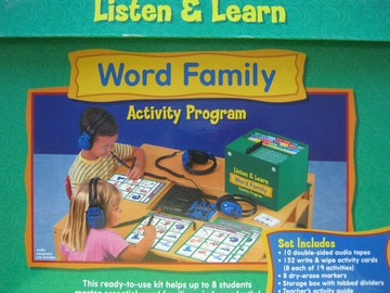 Listen & Learn Word Family Activity Program Ages 5+ (Box) (image for) Listen & Learn Word Family Activity Program Ages 5+ (Box)