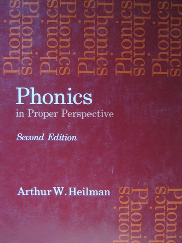 (image for) Phonics in Proper Perspective 2nd Edition (P) by Arthur Heilman