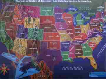 USA / Los Estados Unidos de America Laminated Desktop Map (P) (image for) USA / Los Estados Unidos de America Laminated Desktop Map (P)