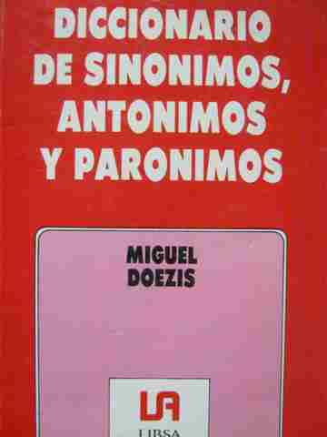 (image for) Diccionario de Sinonimos Antonimos y Paronimos 8th Edition (P)