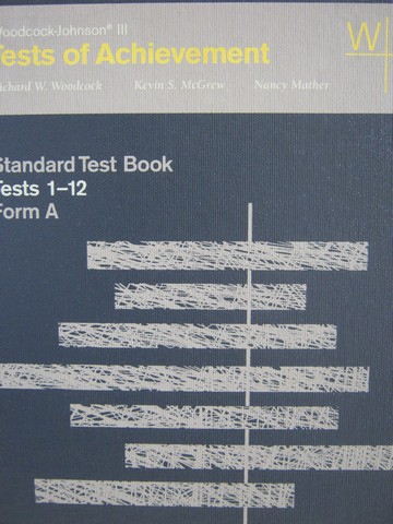 (image for) Tests of Achievement Standard Test Book Form A 1-12 (Binder)