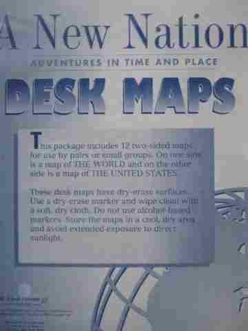 (image for) A New Nation 5 Desk Maps (Pk)
