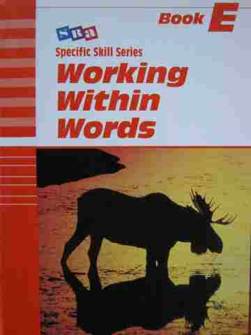 (image for) Specific Skill Series Working within Words Book E 5e (P) by Richard Boning