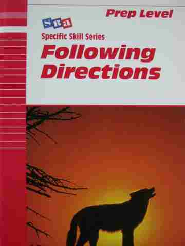 (image for) Specific Skill Series Following Directions Prep Level 5e (P) by Boning