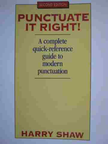 (image for) Punctuate It Right! 2e (P) by Harry Shaw