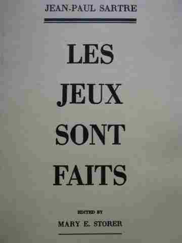 (image for) Les Jeux sont faits (P) by Jean-Paul Sartre