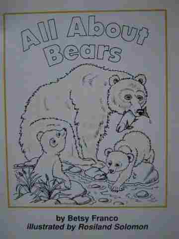 (image for) Take-Home Books 1 All About Bears (P) by Betsy Franco