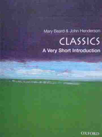 (image for) Classics A Very Short Introduction (P) by Beard & Henderson