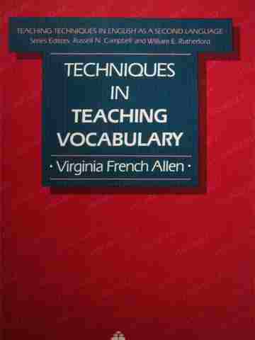 (image for) Techniques in Teaching Vocabulary (P) by Virginia French Allen