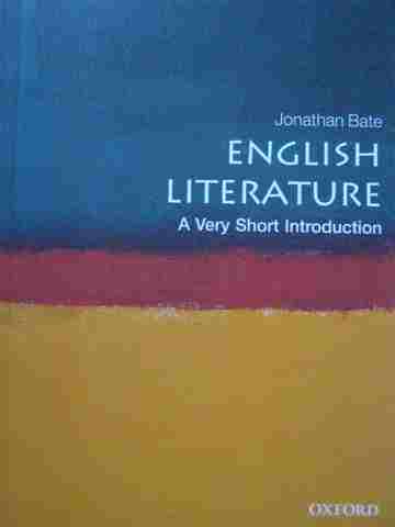 (image for) English Literature A Very Short Introduction (P) by Bate