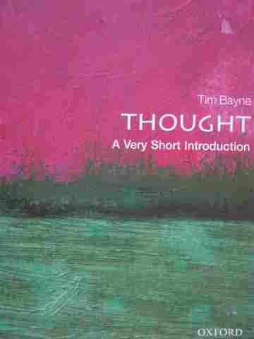 (image for) Thought A Very Short Introduction (P) by Tim Bayne