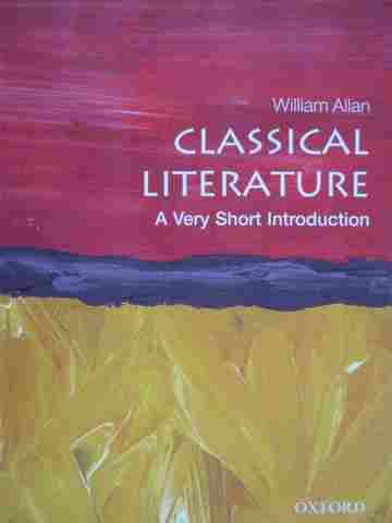 (image for) Classical Literature A Very Short Introduction (P) by Allan