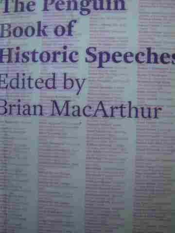 (image for) Penguin Book of Historic Speeches (P) by Brian MacArthur