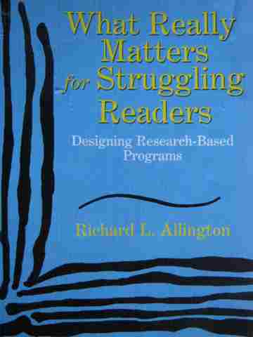 (image for) What Really Matters for Struggling Readers (P) by Allington