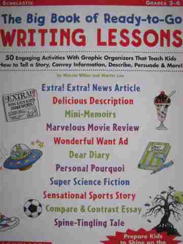 (image for) Big Book of Ready-to-Go Writing Lessons Grades 3-6 (P) by Miller