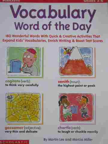 (image for) Vocabulary Word of the Day Grades 3-6 (P) by Lee & Miller