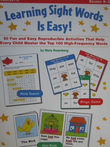 (image for) Learning Sight Words Is Easy! Grades K-2 (P) by Mary Rosenberg