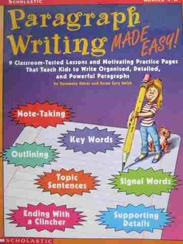 (image for) Paragraph Writing Made Easy! Grades 4-8 (P) by Shiras & Smith