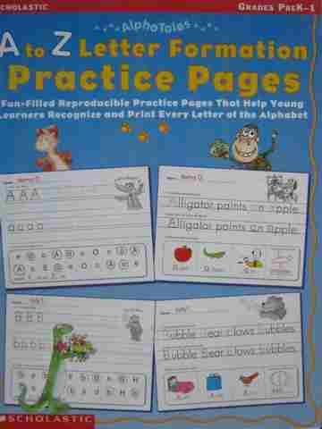 (image for) Alphatales A to Z Letter Formation Practice Pages PreK-1 (P)