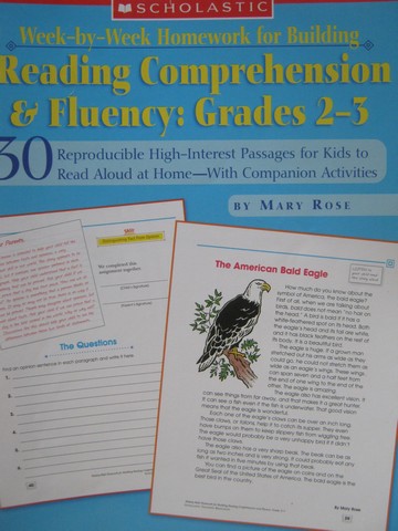 (image for) Reading Comprehension & Fluency Grades 2-3 (P) by Mary Rose