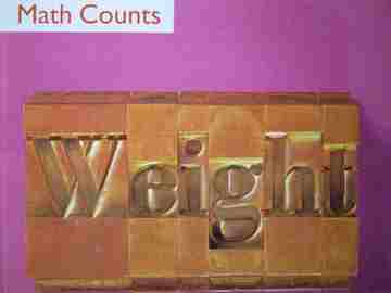 (image for) Math Counts Weight (P) by Henry Pluckrose