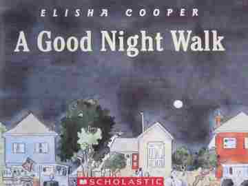 (image for) A Good Night Walk (P) by Elisha Cooper
