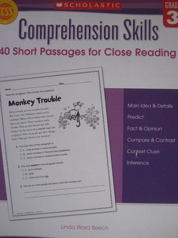 (image for) Comprehension Skills 40 Short Passages for Close Grade 3 (P)