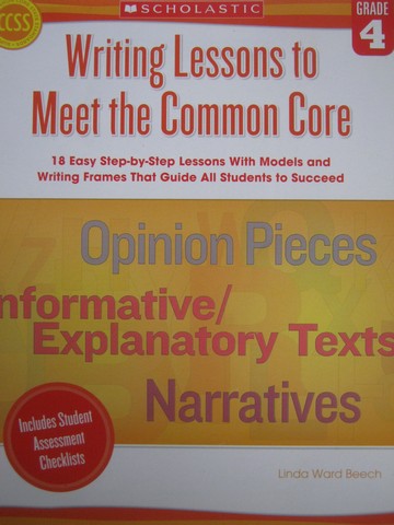 (image for) Writing Lessons to Meet the Common Core Grade 4 (P) by Beech
