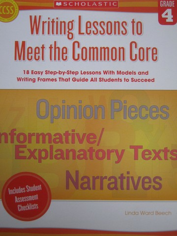 (image for) Writing Lessons to Meet the Common Core Grade 4 (P) by Beech