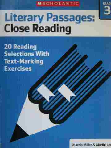 (image for) Literary Passages: Close Reading Grade 3 (P) by Miller & Lee