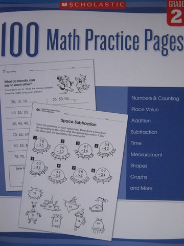 (image for) 100 Math Practice Pages Grade 2 (P) by Mela Ottaiano