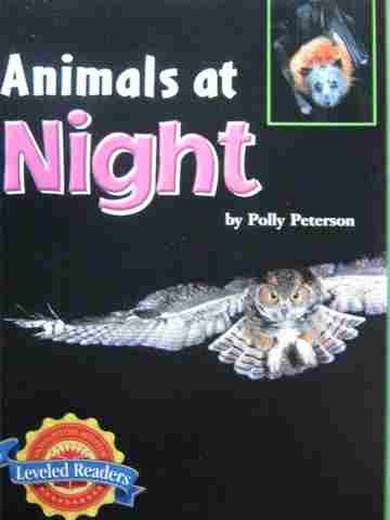 (image for) Leveled Readers 1 Animals at Night (P) by Polly Peterson