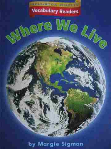(image for) Vocabulary Readers 1 Where We Live (P) by Margie Sigman