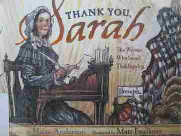 (image for) Thank You Sarah The Woman Who Saved Thanksgiving (H) by Anderson