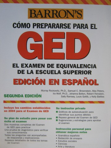 (image for) Como prepararse para el GED Edicion en espanol 2e (P)