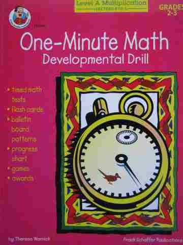 (image for) One-Minute Math Developmental Drill Level A Multiplication (P) by Warnick